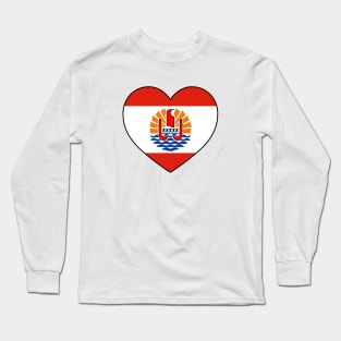 Heart - French Polynesia _109 Long Sleeve T-Shirt